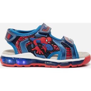 Sandalen met LED Android x Spiderman GEOX. Synthetisch materiaal. Maten 31. Blauw kleur