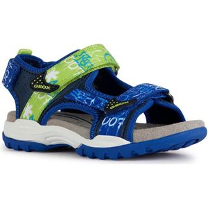 Geox Boys J Borealis Jongenssandaal, Navy Lime, 32 EU