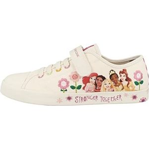 Geox Jr Ciak Girl Sneakers voor meisjes, Lt Ivoor