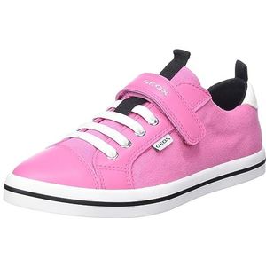 Geox JR CIAK Girl Sneaker, DK PINK, 37 EU, Dk pink, 37 EU