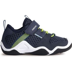 Geox - JR Wader - Sneaker - Marineblauw/Lime