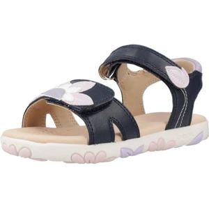 Geox Meisje J Haiti Girl sandaal, Navy pink., 28 EU