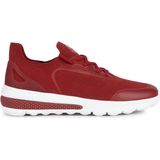 Geox U Spherica Actif Herensneakers, Donker rood