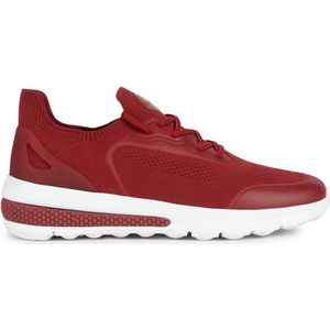 GEOX - U Spherica Actif - Sneakers - Rood - Gebreide Stof