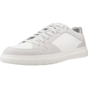Geox U MEREDIANO sneakers voor heren, gebroken wit/wit, 44 EU, Off White White, 44 EU