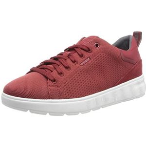 Geox Heren U SPHERICA EC4 Sneaker, DK RED, 45 EU, Dk red., 45 EU