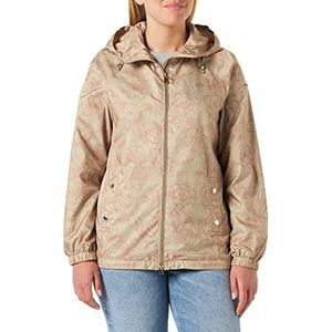 Geox Dames W BRIONIA Jacket, White Pepper Floreal, 44, Witte Pepper Floreal, 44