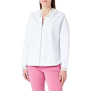 Geox Dames sweatshirt, optisch wit, XL EU, optisch wit, XL, optisch wit