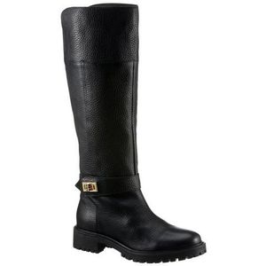 Geox Dames D Hoara Knee High Boot, zwart, 36 EU
