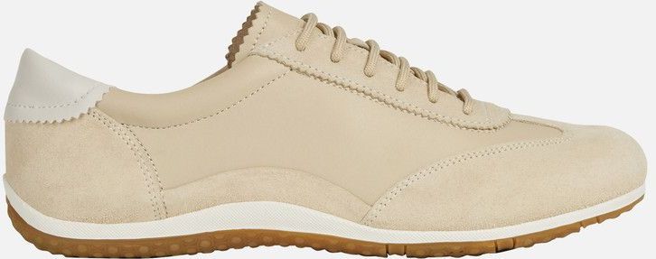 Geox - Vega - Sneakers - Beige - Suède en Nappaleer