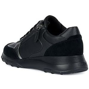 Geox D Alleniee B Sneakers voor dames, zwart, 37 EU