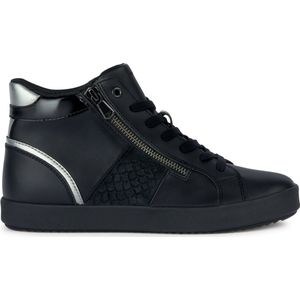 Geox D Blomiee D Sneakers voor dames, zwart, 39 EU
