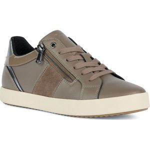 Ademende sneakers met rits en veters Blomiee GEOX. Polyurethaan materiaal. Maten 37. Kastanje kleur