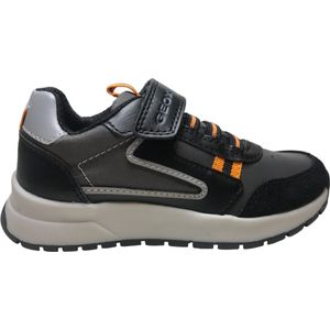 Geox J Briezee Boy A Sneakers voor jongens, Zwart Oranje