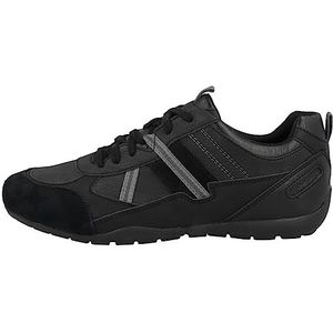Geox U Ravex A Sneakers voor heren, Black Anthracite, 42 EU