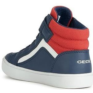 Geox Jongens J Gisli Boy C Sneakers, Navy Red, 38 EU