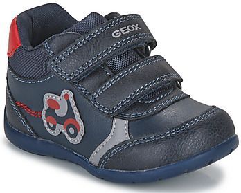 Geox B Elthan Boy A Sneakers voor jongens, Navy Blauw Rood, 21 EU