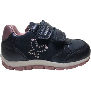 Geox Baby Meisje B Heira Girl A Sneaker, Navy Dk Pink, 22 EU
