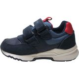 Geox - Pyrip - Sneakers - Navy/Rood - Lederen - Velcro's met Zilveren Ster