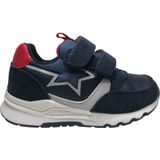 Geox - Pyrip - Sneakers - Navy/Rood - Lederen - Velcro's met Zilveren Ster