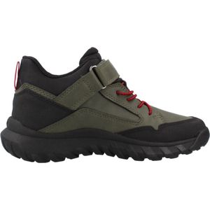 Sneakers - Imitatieleer en Mesh - Warm Gevoerd - Color-Blocking - Velcro Sluiting