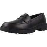 GEOX - CASEY - Veterschoenen - ZWART - Leer