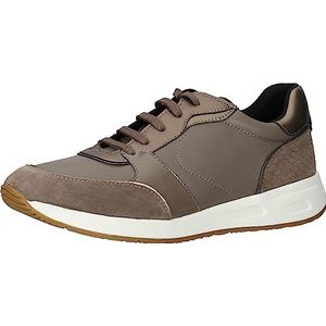 Geox D Bulmya A Sneakers voor dames, Dk Taupe, 37 EU