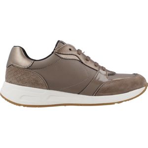 Geox D Bulmya A, damessneakers, Dk Taupe