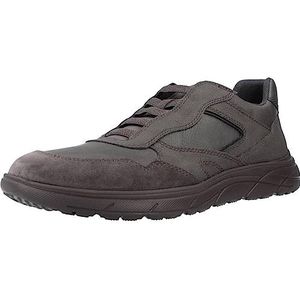 Geox U Portello C sneakers voor jongens, antraciet, 40 EU