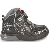 Geox Jongens J Grayjay Boy Sneakers, Black Silver., 24 EU