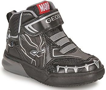 Geox Jongens J Grayjay Boy Sneakers, Black Silver, 26 EU