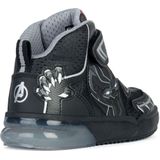 Geox - Grayjay - Sneakers - Zwart - Synthetisch - Vetersluiting