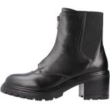 Geox - D Damiana - Enkellaars - Zwart - Blokhak - Medium