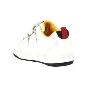 Geox B New Flick Boy A Sneakers voor jongens, wit zwart, 25 EU