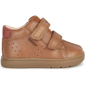 Sneakers met klittenband Biglia GEOX. Leer materiaal. Maten 22. Kastanje kleur