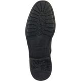 Geox - Heren Enkellaarzen - Zwart - Katoen - 100% Rundleer