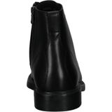 Geox - Heren Enkellaarzen - Zwart - Katoen - 100% Rundleer