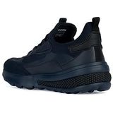 Geox - Spherica Actif - Sneakers - Blauw - Lycra/Suède