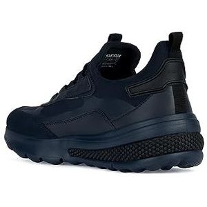 Geox - Spherica Actif - Sneakers - Blauw - Lycra/Suède