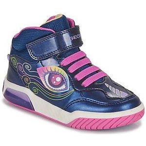 Geox Meisjes J Inek Girl Sneaker, Navy Multicolor, 28 EU