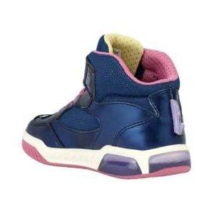 Geox Meisjes J Inek Girl Sneaker, Navy Multicolor, 30 EU