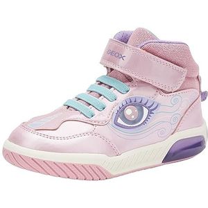 Geox Meisjes J Inek Girl Sneaker, Pink Lilac, 27 EU