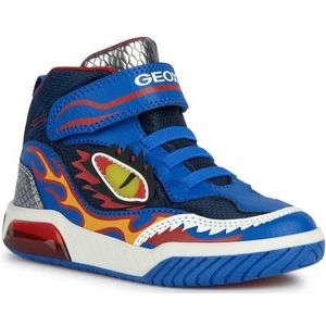 Geox - J Inek - Sneakers - Zwart - Leer