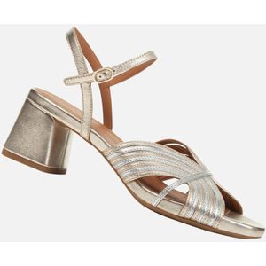 GEOX - GENZIANA MID - Sandalen - Goud/Zilver - Metallic Leer
