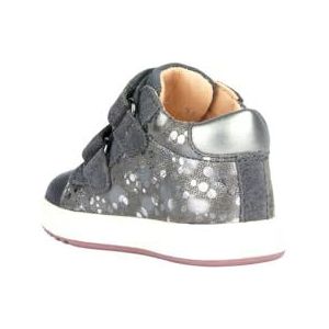 Geox B Biglia Girl C eerste stappen voor meisjes, Dk Grey Dk Silver, 23 EU