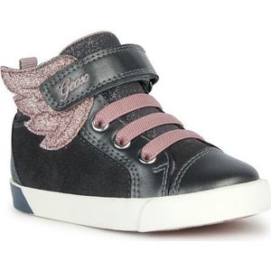 Geox B Kilwi Girl A Sneakers, DK Grey/LT Rose, Dk Grey Lt Rose, 40 EU