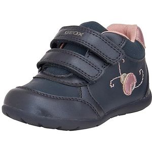 Geox Baby meisje B Elthan Girl D sneakers, marineblauw/DK Pink, 22 EU, Navy Dk Pink, 22 EU