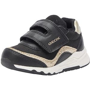 Geox Baby Meisjes B Pyrip Girl A Sneakers, Black Lt Gold, 20 EU