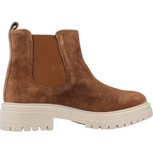 Geox - Iridea - Enkellaarsjes - Bruin - Suède