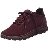 Geox Dames D Spherica A Sneakers, Wine, 35 EU